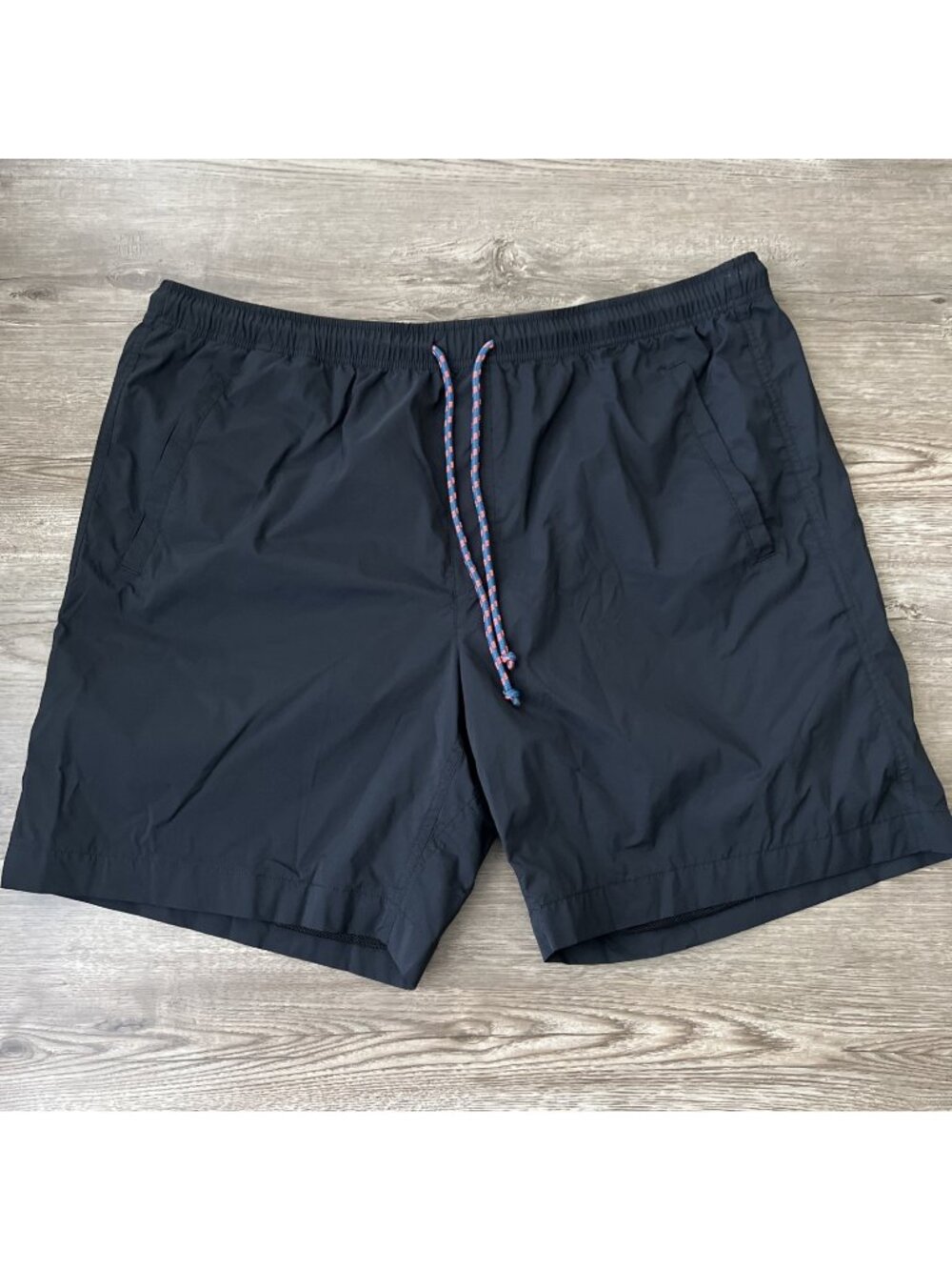 Alex Mill Drawstring Fully Lined‎ Swim Shorts Black 8 Inch Inseam Mens 2XL